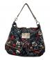COACH（コーチ）の古着「Poppy Graffiti Glam 2way Hobo Bag / POPPY ワンショルダー ショルダーバッグ」｜ブラック