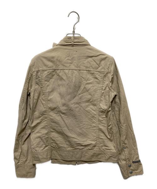 Hysteric Glamour（ヒステリックグラマー）Hysteric Glamour (ヒステリックグラマー) 90s ワッペンコットンジップジャケット ベージュ サイズ:XSの古着・服飾アイテム