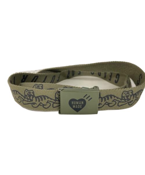 HUMAN MADE（ヒューマンメイド）HUMAN MADE (ヒューマンメイド) WEB BELT ベルト オリーブの古着・服飾アイテム