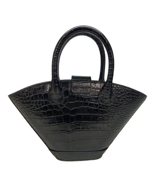 PARIS/64（パリ64）PARIS/64 (パリ64) Mini Lumiere クロコ型押し  ハンドバッグ ブラック サイズ:OneSizeの古着・服飾アイテム