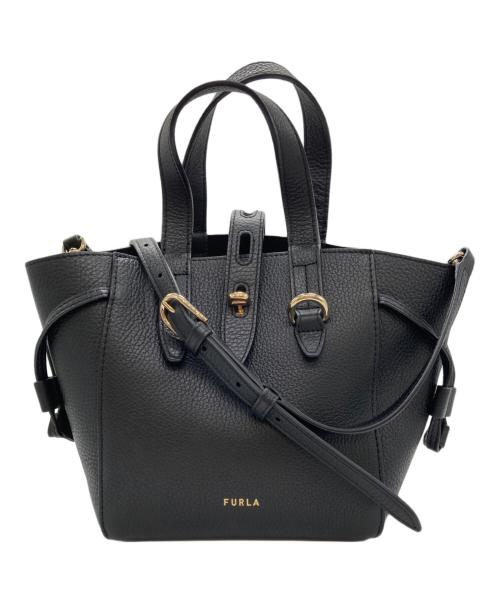 FURLA（フルラ）FURLA (フルラ) NET MINI TOTE ブラックの古着・服飾アイテム