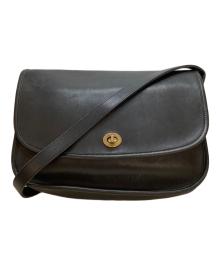 COACH（コーチ）の古着「ターンロックショルダーバッグ / 080-8047」｜ブラック