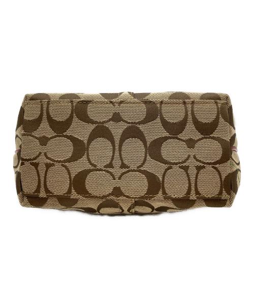 COACH（コーチ）COACH (コーチ) Signature Flower Applique Mini Bag ブラウンの古着・服飾アイテム