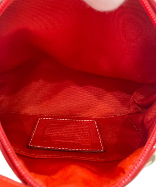 COACH（コーチ）COACH (コーチ) Signature Flower Applique Mini Bag ブラウンの古着・服飾アイテム