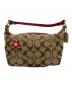 COACH（コーチ）の古着「Signature Flower Applique Mini Bag」｜ブラウン