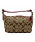 COACH (コーチ) Signature Flower Applique Mini Bag ブラウン：12000円