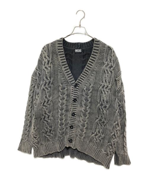 DIESEL（ディーゼル）DIESEL (ディーゼル) K-ELINDO ニット カーディガン ブラック サイズ:Lの古着・服飾アイテム