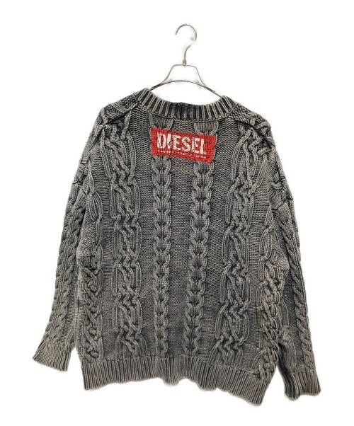 DIESEL（ディーゼル）DIESEL (ディーゼル) K-ELINDO ニット カーディガン ブラック サイズ:Lの古着・服飾アイテム