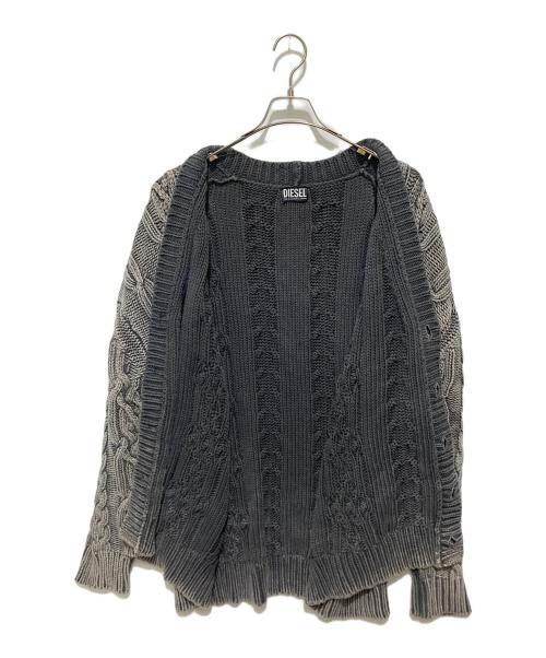 DIESEL（ディーゼル）DIESEL (ディーゼル) K-ELINDO ニット カーディガン ブラック サイズ:Lの古着・服飾アイテム