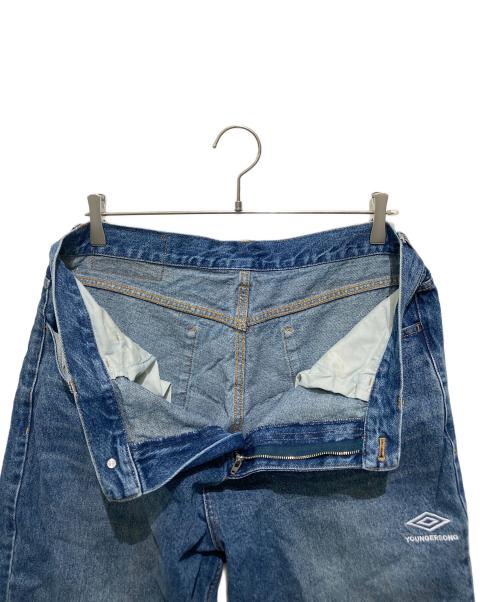 UMBRO（アンブロ）UMBRO (アンブロ) YOUNGER SONG (ヤンガーソング) コラボストレートデニムパンツ インディゴ サイズ:Lの古着・服飾アイテム