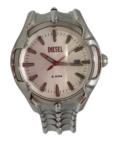 DIESEL（ディーゼル）DIESEL (ディーゼル) アナログステンレス ホワイトの古着・服飾アイテム