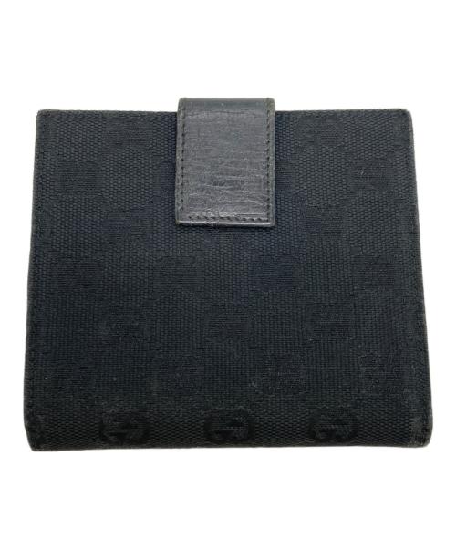 GUCCI（グッチ）GUCCI (グッチ) ホースビット Wホック 二つ折り財布 ブラック サイズ:OneSizeの古着・服飾アイテム