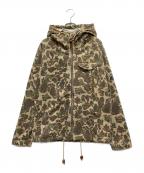 stussyステューシー）の古着「ダックハンターカモ柄フーデッドジャケット」｜ブラウン