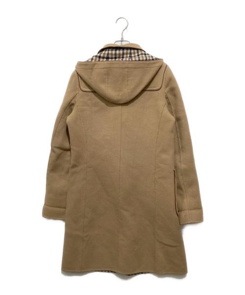 Aquascutum（アクアスキュータム）Aquascutum (アクアスキュータム) クラブチェックダッフルコート ブラウン サイズ:6Fの古着・服飾アイテム