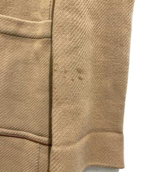 Aquascutum（アクアスキュータム）Aquascutum (アクアスキュータム) クラブチェックダッフルコート ブラウン サイズ:6Fの古着・服飾アイテム