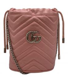GUCCI（グッチ）の古着「スモール バケットバッグ」｜ピンク