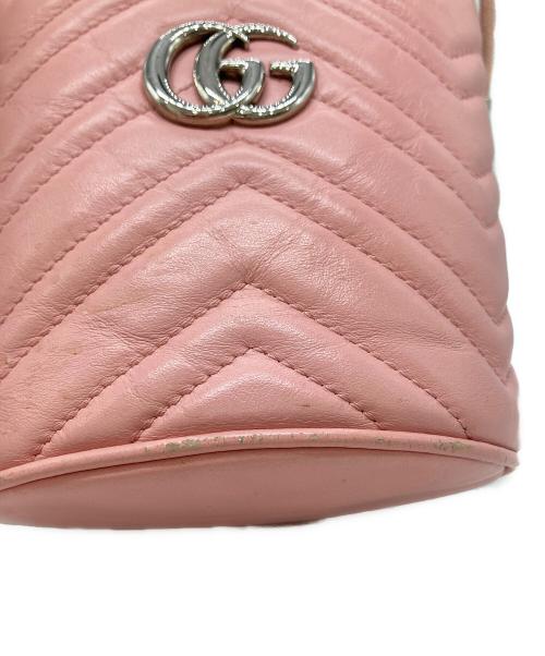 GUCCI（グッチ）GUCCI (グッチ) スモール バケットバッグ ピンクの古着・服飾アイテム