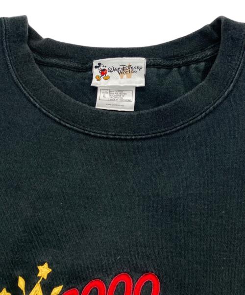 Walt Disney World（ウォルトディズニーワールド）Walt Disney World (ウォルトディズニーワールド) 00S 刺繍スウェット ブラック サイズ:Lの古着・服飾アイテム