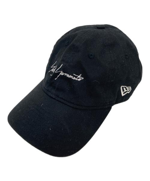 YOHJI YAMAMOTO（ヨウジヤマモト）YOHJI YAMAMOTO (ヨウジヤマモト) New Era (ニューエラ) キャップ ブラックの古着・服飾アイテム