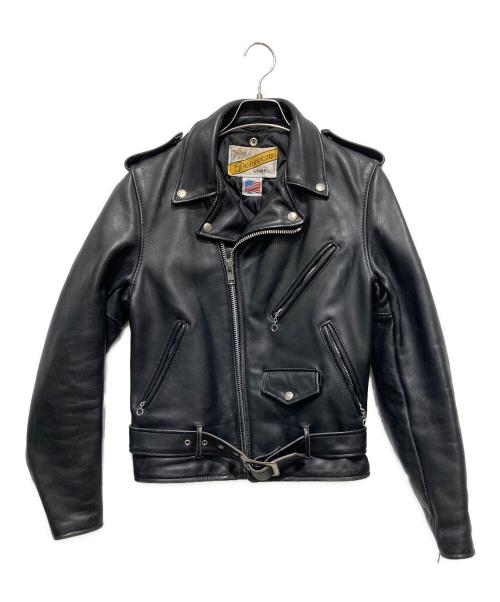 Schott（ショット）Schott (ショット) レザージャケット ブラック サイズ:34の古着・服飾アイテム