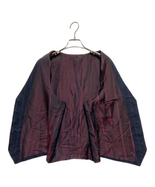 AZZURRO（アズーロ）AZZURRO (アズーロ) Ermenegildo Zegna (エルメネジルド・ゼニア) 3ピースストライプスーツ ネイビー サイズ:44の古着・服飾アイテム