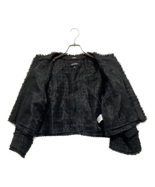 DRESSTERIOR（ドレステリア）DRESSTERIOR (ドレステリア) シアーツイードジャケット ブラック サイズ:38の古着・服飾アイテム