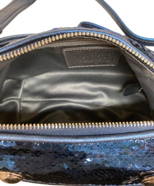 COACH（コーチ）COACH (コーチ) スパンコール2WAYバッグ ブルーの古着・服飾アイテム