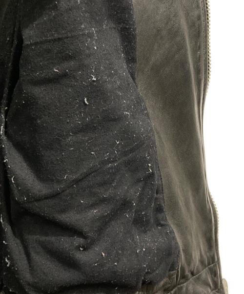 ALL SAINTS（オールセインツ）ALL SAINTS (オールセインツ) シワ加工シープレザー ダブルライダース ブラック サイズ:Ｓの古着・服飾アイテム