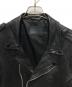 中古・古着 ALL SAINTS (オールセインツ) シワ加工シープレザー ダブルライダース ブラック サイズ:Ｓ：20000円