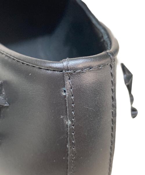 JIMMY CHOO（ジミーチュウ）JIMMY CHOO (ジミーチュウ) スタースタッズスリッポン ブラック サイズ:43の古着・服飾アイテム
