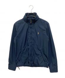 POLO RALPH LAUREN（ポロ・ラルフローレン）の古着「ポニー刺繍ウィンドブレーカー」｜ネイビー