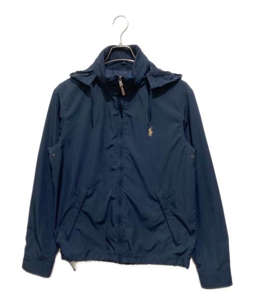 POLO RALPH LAUREN（ポロ・ラルフローレン）POLO RALPH LAUREN (ポロ・ラルフローレン) ポニー刺繍ウィンドブレーカー ネイビー サイズ:Ｓの古着・服飾アイテム