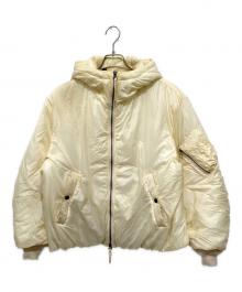 JAME SMITH（ジェーンスミス）の古着「NYLON TAFFETA HOODIE MA-1 JACKET」｜イエロー