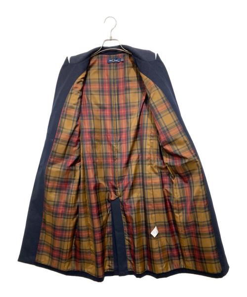 FRED PERRY（フレッドペリー）FRED PERRY (フレッドペリー) 裏チェックチェスターコート ネイビー サイズ:34の古着・服飾アイテム