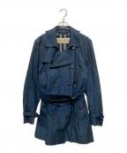 BURBERRYバーバリー）の古着「GBBURLIMCAS トレンチコート」｜ネイビー