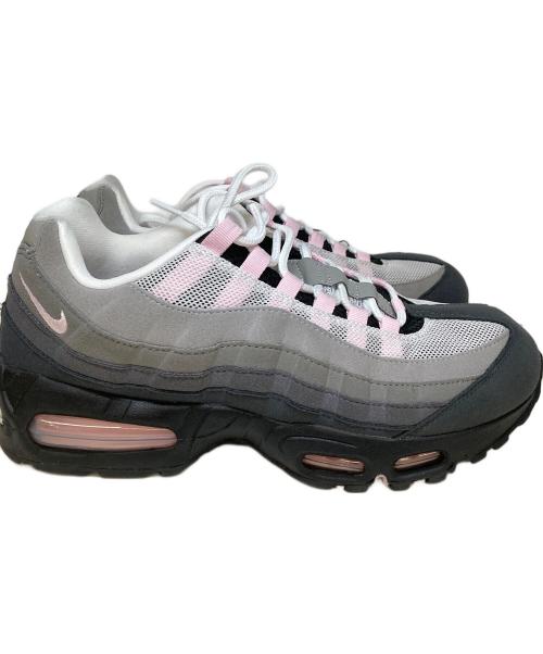 NIKE（ナイキ）NIKE (ナイキ) AIR MAX 95 OG/OG BLACK/PINK FOAM-WHITE-REFLECT SILVER ピンク×グレー サイズ:27.5の古着・服飾アイテム