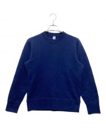 LOOPWHEELER×BEAMS PLUS（ループウィラー×ビームスプラス）の古着「別注Vガゼットスウェット」｜ネイビー