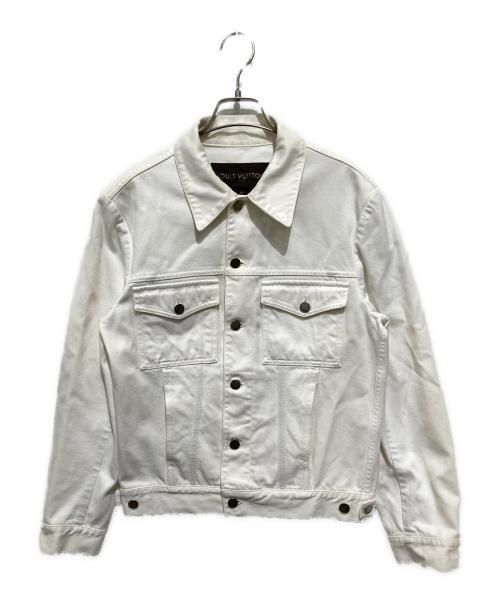 LOUIS VUITTON（ルイ ヴィトン）LOUIS VUITTON (ルイ ヴィトン) ホワイトデニムジャケット/トラッカージャケット ホワイト サイズ:46の古着・服飾アイテム