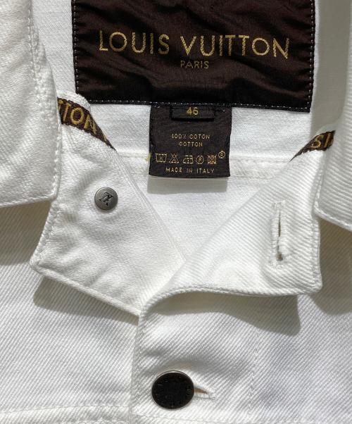 LOUIS VUITTON（ルイ ヴィトン）LOUIS VUITTON (ルイ ヴィトン) ホワイトデニムジャケット/トラッカージャケット ホワイト サイズ:46の古着・服飾アイテム