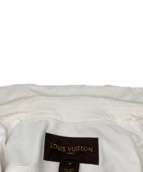 LOUIS VUITTON（ルイ ヴィトン）LOUIS VUITTON (ルイ ヴィトン) ホワイトデニムジャケット/トラッカージャケット ホワイト サイズ:46の古着・服飾アイテム