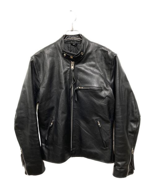 FREEDOM（フリーダム）freedom (フリーダム) シングルライダースジャケット ブラック サイズ:40の古着・服飾アイテム