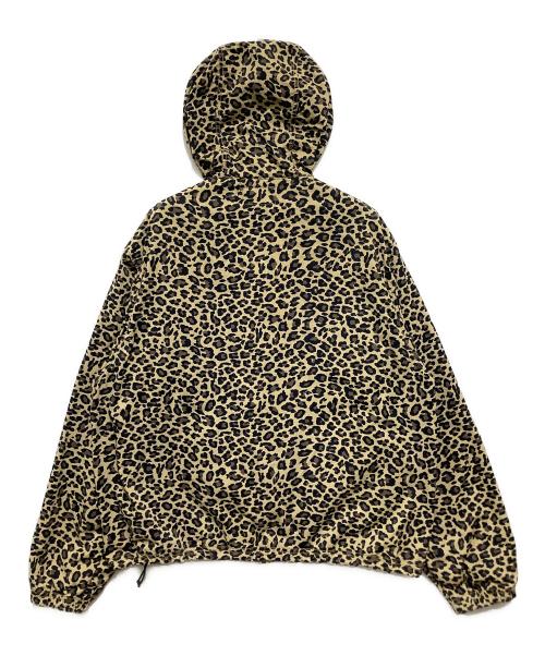 stussy（ステューシー）stussy (ステューシー) ライトウェイト フーデッド ジャケット/Lightweight Hooded Jacket ベージュ×ブラック/Cheetah サイズ:Sの古着・服飾アイテム
