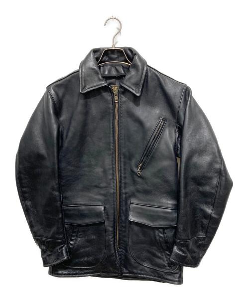 VANSON（バンソン）VANSON (バンソン) レザーカーコート ブラック サイズ:34の古着・服飾アイテム
