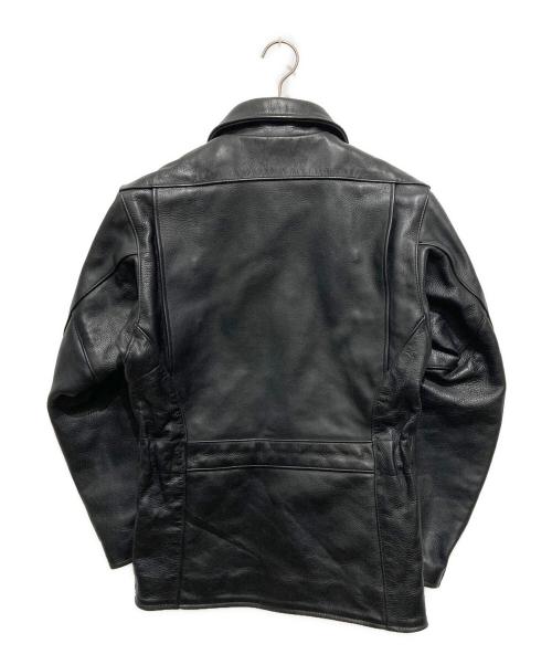 VANSON（バンソン）VANSON (バンソン) レザーカーコート ブラック サイズ:34の古着・服飾アイテム