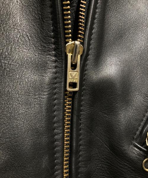 VANSON（バンソン）VANSON (バンソン) レザーカーコート ブラック サイズ:34の古着・服飾アイテム