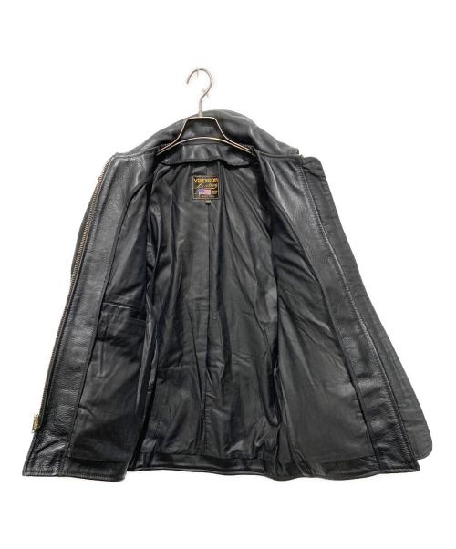 VANSON（バンソン）VANSON (バンソン) レザーカーコート ブラック サイズ:34の古着・服飾アイテム