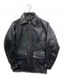 VANSON（バンソン）の古着「レザーカーコート」｜ブラック