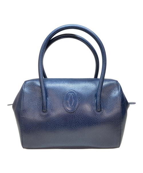 Cartier（カルティエ）Cartier (カルティエ) ミニボストンバッグ ネイビーの古着・服飾アイテム