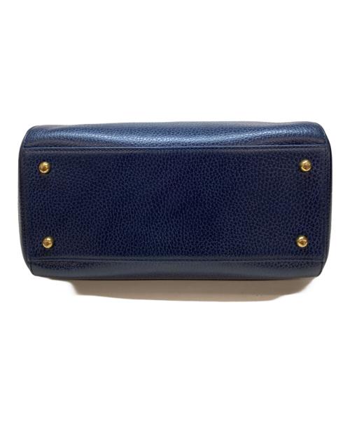 Cartier（カルティエ）Cartier (カルティエ) ミニボストンバッグ ネイビーの古着・服飾アイテム