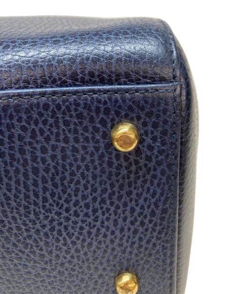 Cartier（カルティエ）Cartier (カルティエ) ミニボストンバッグ ネイビーの古着・服飾アイテム